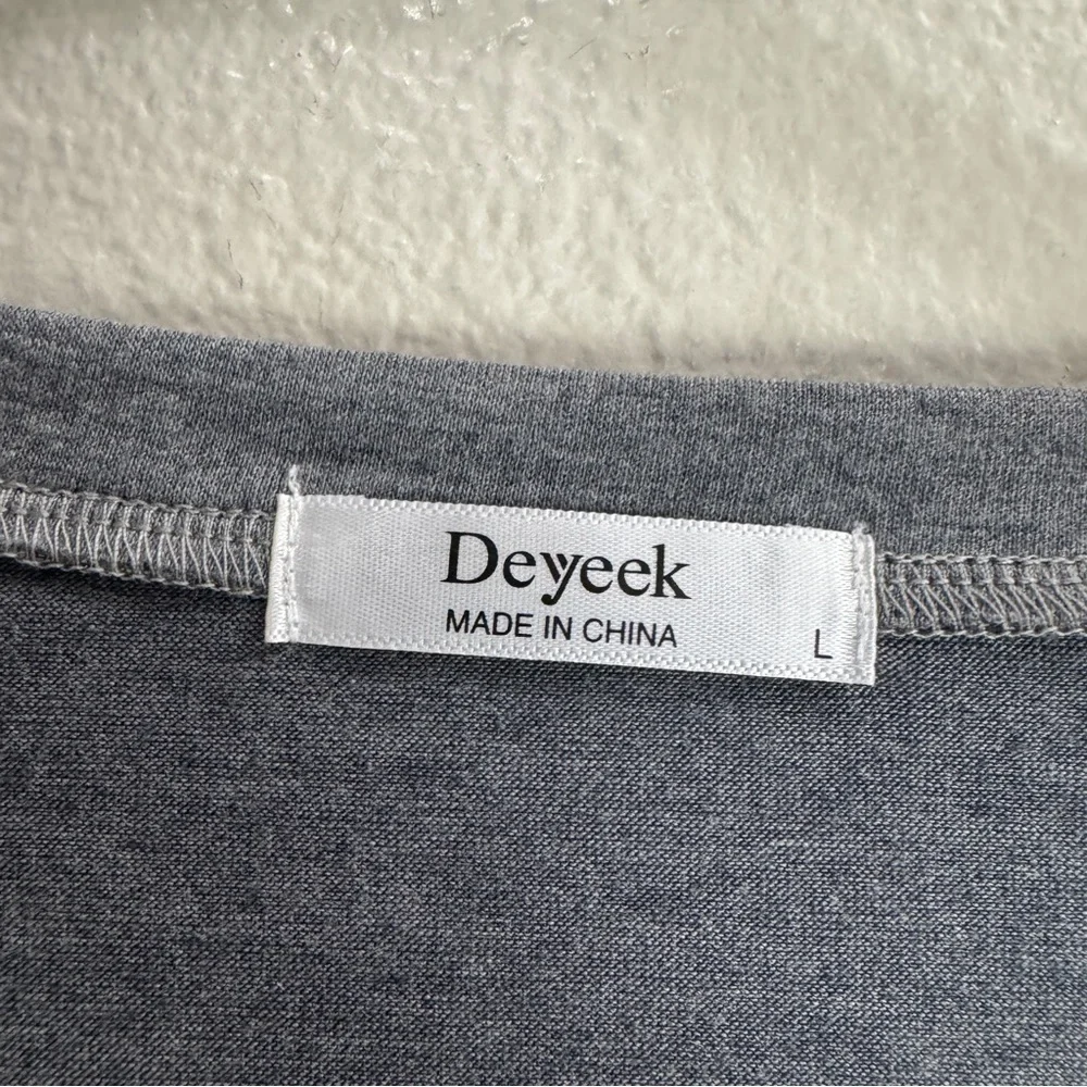 Deyeek Post Surgery Shirt Snap On Tear Away Chemo Size Large - Picture 2 of 8